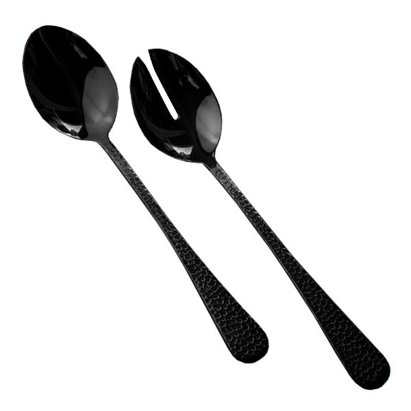 Frost - Saladsbestick 2 delar svart