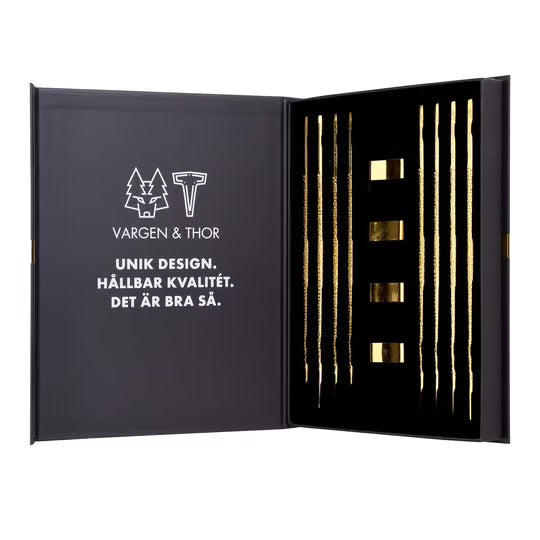 Kito chopsticks 4-pack från Vargen&Thor i mässing