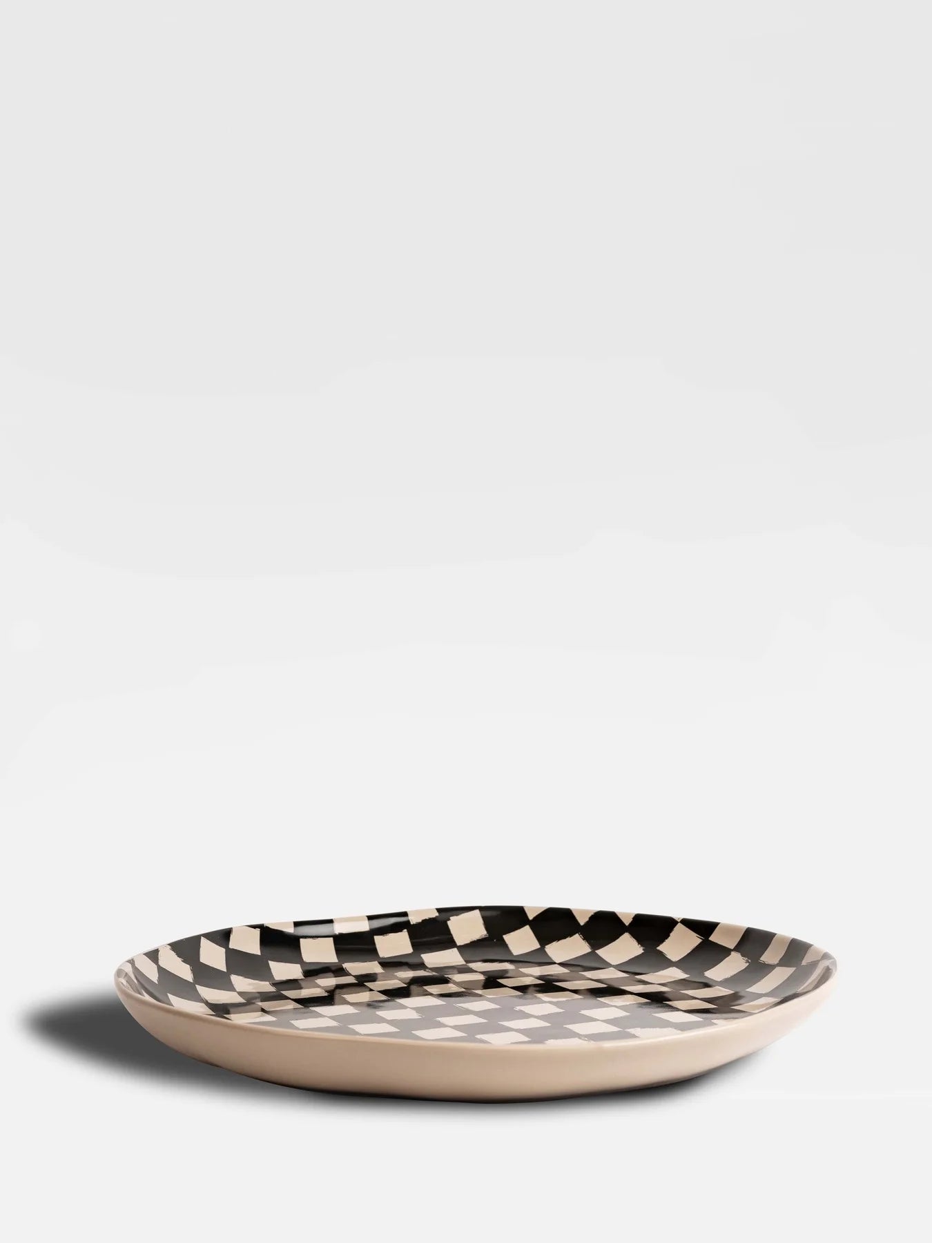 Plate Lexi black/beige