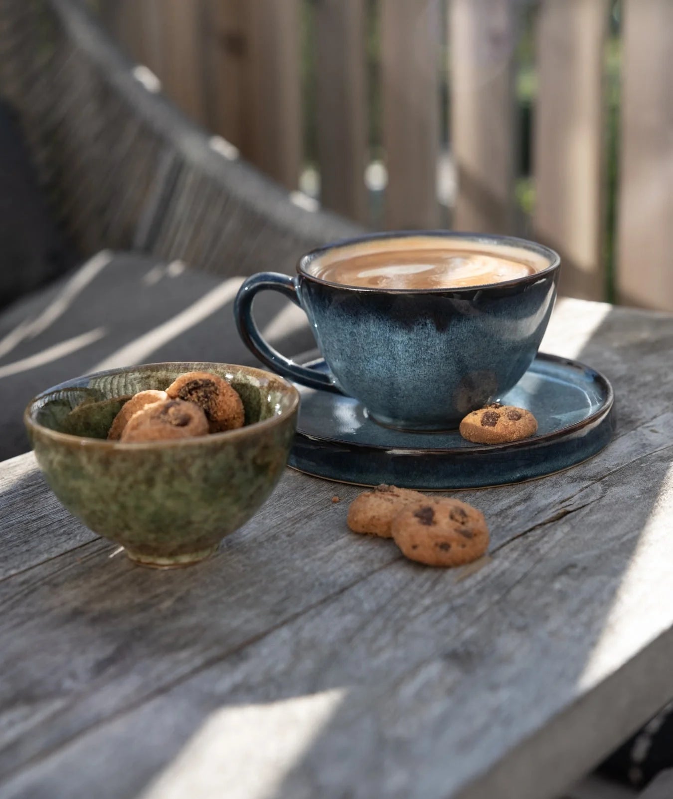 Mug and plate Jade blue 1-pack