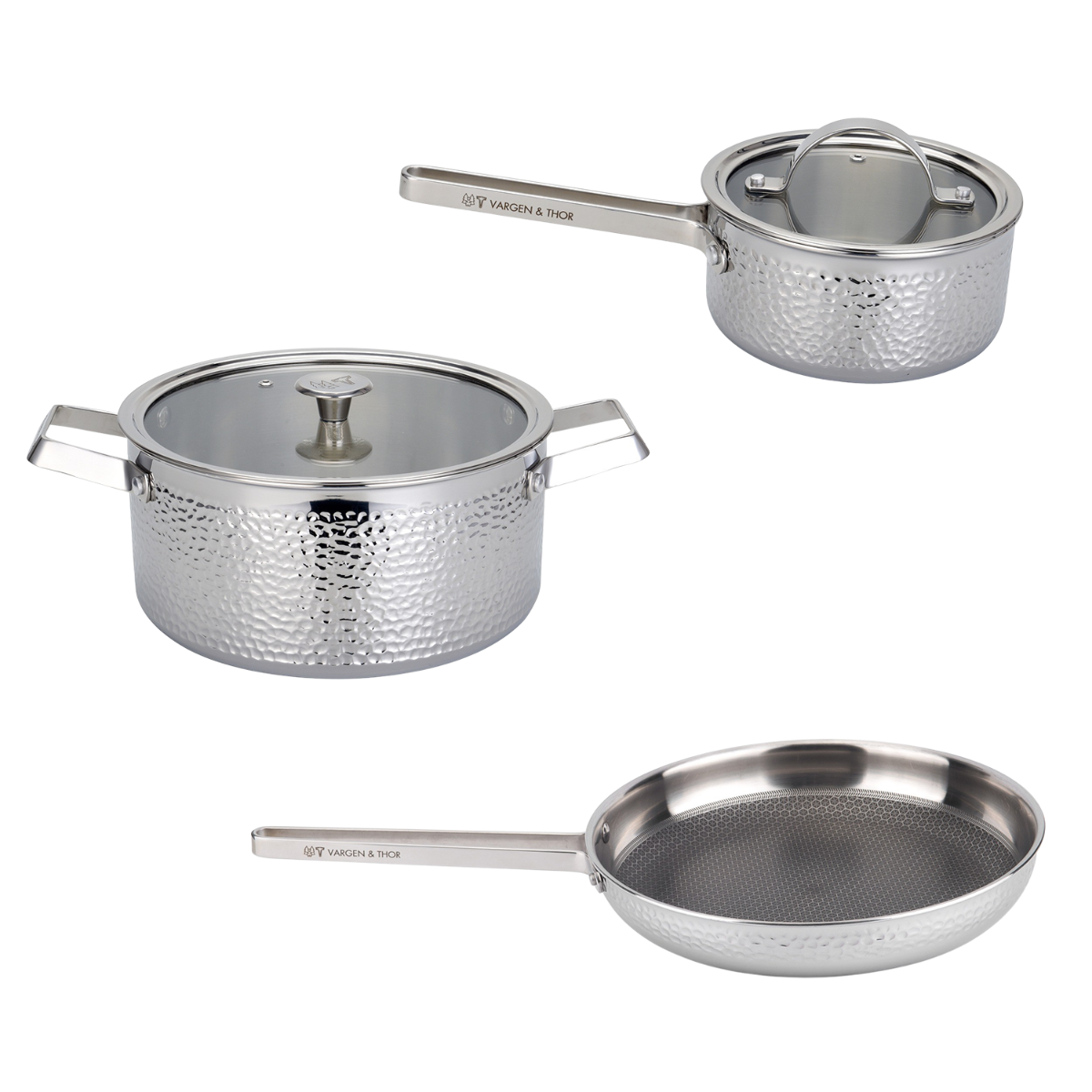 Kroma gryt- och stekset i 3 delar