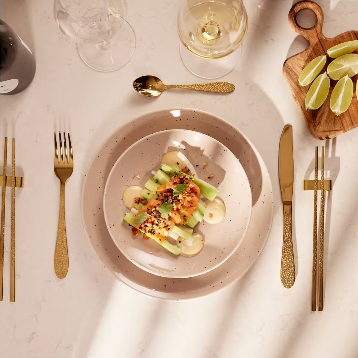 Frost - Bestickset 16 delar mässing